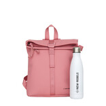 New Rebels New Rebels Branson Los Angeles Rolltop Backpack Mini 7L Water-Repellent PU Blush Pink