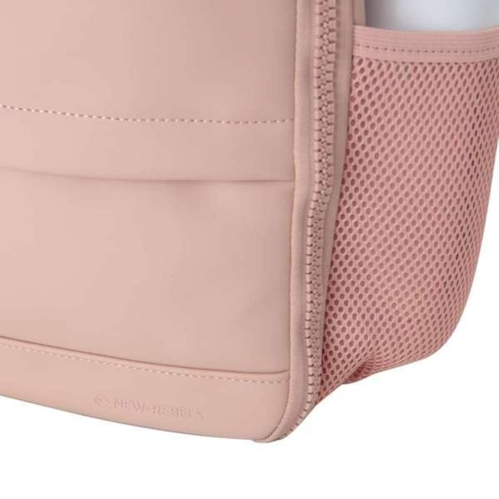 New Rebels New Rebels Jessi Easton Underseater Rucksack 17L Wasserabweisend PU Handgepäck 40x30x20 Airline Tasche 15,6 Zoll Laptopfach Altrosa