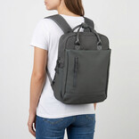 New Rebels New Rebels Bruce Miami Backpack 9L Water-Repellent Laptop Backpack 13-inch School Bag and Work Bag made of PU Nylon Comfortable Comp 9L Anthracite