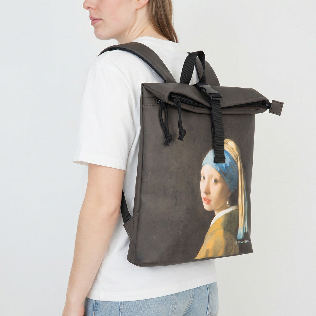New Rebels New Rebels Mart Art – Los Angeles Pearl Girl Vermeer Rolltop-Rucksack