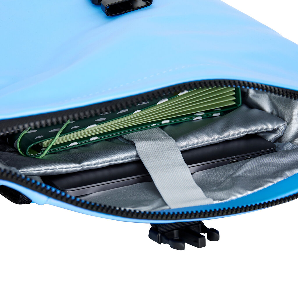 New Rebels New Rebels Mart New York Metallic Lichtpaars 21L Rugtas Rolltop Waterafstotend Laptop 15.6"