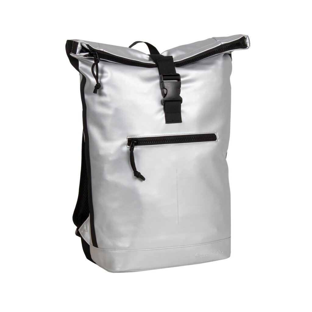 New Rebels New Rebels Mart New York Metallic Silber 21L Rucksack Rolltop Wasserabweisend Laptop 15.6"