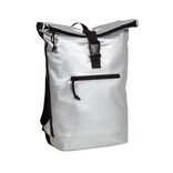 New Rebels New Rebels Mart New York Metallic Silver 21L Backpack Rolltop Water Repellent Laptop 15.6"