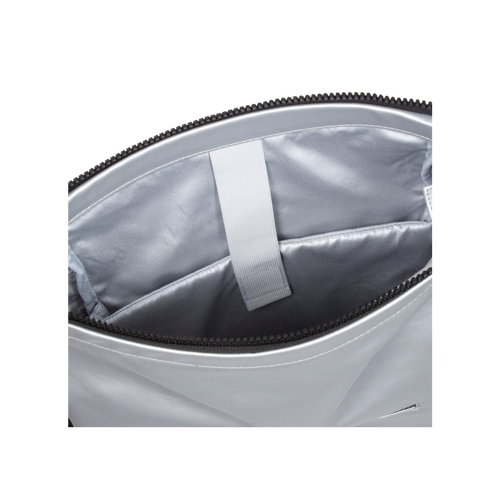 New Rebels New Rebels Mart New York Metallic Zilver 21L Rugtas Rolltop Waterafstotend Laptop 15.6"