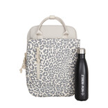 New Rebels New Rebels Urban Leopard Miami Rucksack 9L Wasserabweisender Laptop Rucksack 13 Zoll Schulrucksack und Arbeitsrucksack aus PU Leopardenmuster