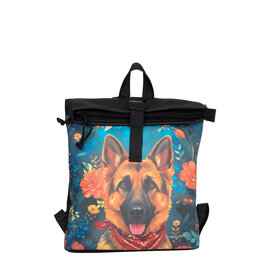 New Rebels Mart Arts Los Angeles Rolltop Rucksack 7L Deutscher Schäferhund