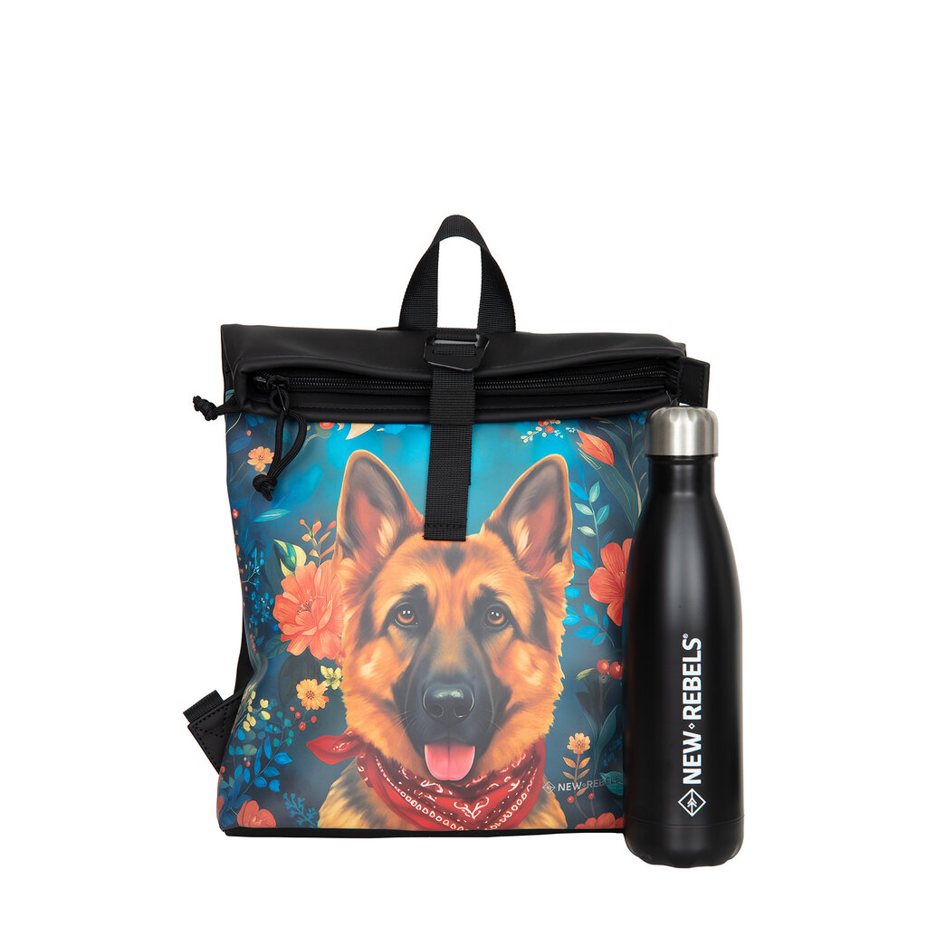 New Rebels New Rebels Mart Arts Los Angeles Rolltop Rugzak 7L Duitse Herder