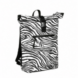 New Rebels New Rebels Mart New York Zebra 21L Rugzak Rolltop Waterafstotend Laptop 15.6”
