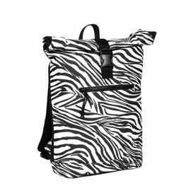New Rebels Mart New York Zebra 21L Rugzak Rolltop Waterafstotend Laptop 15.6”