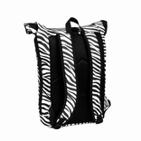 New Rebels New Rebels Mart New York Zebra 21L Rugzak Rolltop Waterafstotend Laptop 15.6”