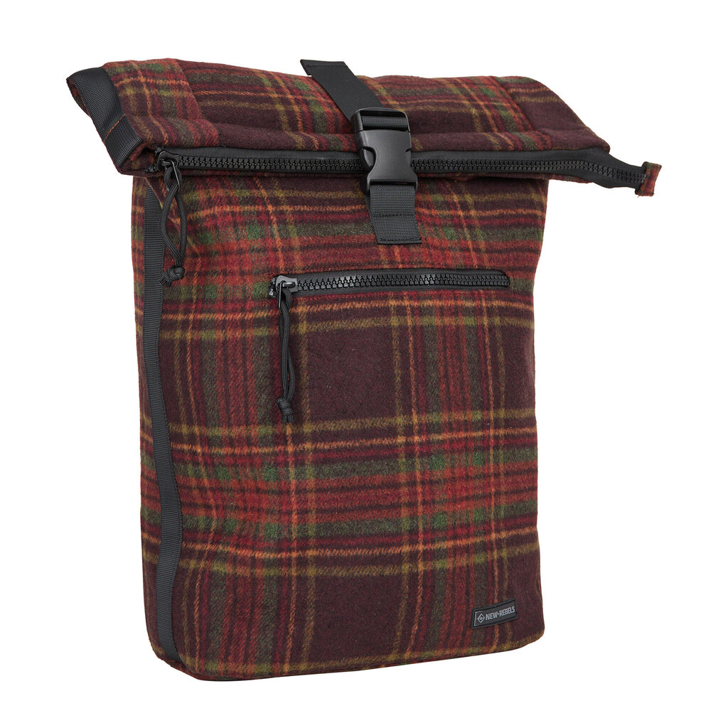 New Rebels New Rebels Scott New York Rucksack Rollable 17-21L Laptoprucksack Arbeit 15,6” Burgundy