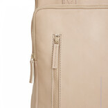 New Rebels New Rebels Obsidian Milwaukee Beige Leder Laptoprucksack 15,6 Zoll Premium Business Rucksack Arbeitsrucksack Schulrucksack 18 Liter Echtleder
