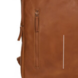New Rebels New Rebels Obsidian Milwaukee Cognac Leder Laptoprucksack 15,6 Zoll Premium Business Rucksack Arbeitsrucksack Schulrucksack 18 Liter Echtleder