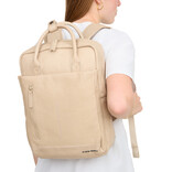 New Rebels New Rebels Obsidian Miami Beige Leder Laptoprucksack 13 Zoll Premium Business Rucksack Arbeitsrucksack Schulrucksack 10 Liter Echtleder