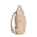 New Rebels New Rebels Obsidian Miami Beige Leren Laptoprugzak 13 inch Premium Werktas Schooltas Business 10 Liter Echt Leer