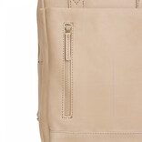 New Rebels New Rebels Obsidian Miami Beige Leren Laptoprugzak 13 inch Premium Werktas Schooltas Business 10 Liter Echt Leer