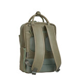 New Rebels New Rebels Obsidian Miami Salbeigrün Leder Laptoprucksack 13 Zoll Premium Business Rucksack Arbeitsrucksack Schulrucksack 10 Liter Echtleder