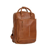New Rebels New Rebels Obsidian Miami Cognac Leather Laptop Backpack 13 Inch Premium Business Work School Bag 10L Genuine Leather