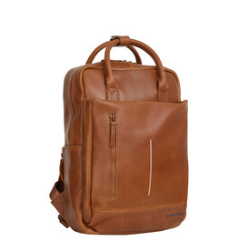 New Rebels New Rebels Obsidian Miami Cognac Leder Laptoprucksack 13 Zoll Premium Business Rucksack Arbeitsrucksack Schulrucksack 10 Liter Echtleder