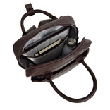 New Rebels New Rebels Obsidian Miami Brown Leather Laptop Backpack 13 Inch Premium Business Work School Bag 10L Genuine Leather