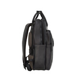 New Rebels New Rebels Obsidian Milwaukee Leather Backpack Black Premium 15.6 Inch Laptop Business Work School Bag 18L Genuine Leather