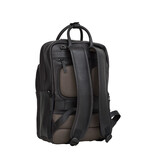 New Rebels New Rebels Obsidian Milwaukee Leder Rucksack Schwarz Premium 15,6 Zoll Laptop Business Arbeitsrucksack Schulrucksack 18 Liter Echtleder