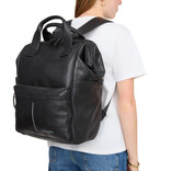 New Rebels New Rebels Obsidian Tremont Backpack Leather – Premium Leren Laptoprugzak 14 inch – Luxe Werktas & Schooltas – Echt Leer – Hoog Segment – Zwart
