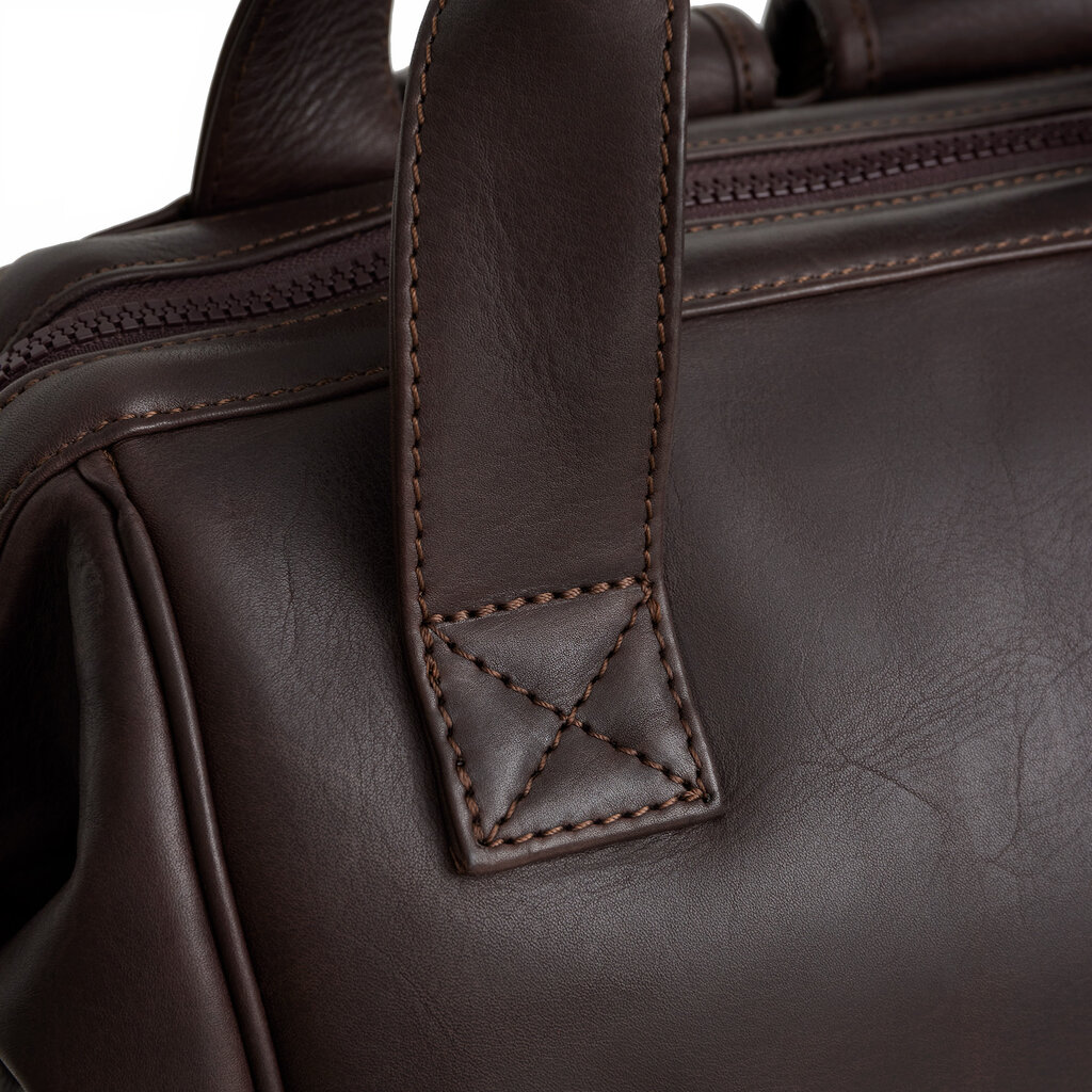 New Rebels New Rebels Obsidian Tremont Brown Leather Laptop Backpack 14 Inch Premium Business Work School Bag Genuine Leather