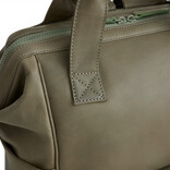 New Rebels New Rebels Obsidian Tremont Salbeigrün Leder Laptoprucksack 14 Zoll Premium Business Rucksack Arbeitsrucksack Schulrucksack Echtleder