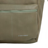 New Rebels New Rebels Obsidian Tremont Sage Green Leather Laptop Backpack 14 Inch Premium Business Work School Bag Genuine Leather