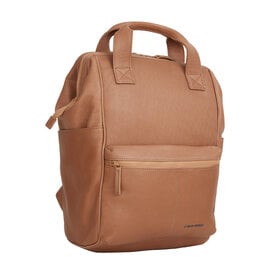 New Rebels Obsidian Tremont Camel Leder Laptoprucksack 14 Zoll Premium Business Rucksack Arbeitsrucksack Schulrucksack Echtleder