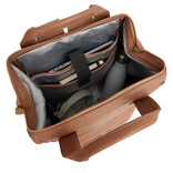 New Rebels New Rebels Obsidian Tremont Camel Leren Laptoprugzak 14 inch Premium Werktas Schooltas Business Echt Leer