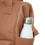 New Rebels New Rebels Obsidian Tremont Camel Leren Laptoprugzak 14 inch Premium Werktas Schooltas Business Echt Leer