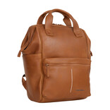 New Rebels New Rebels Obsidian Tremont Cognac Leren Laptoprugzak 14 inch Premium Werktas Schooltas Business Echt Leer
