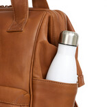 New Rebels New Rebels Obsidian Tremont Cognac Leren Laptoprugzak 14 inch Premium Werktas Schooltas Business Echt Leer
