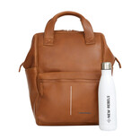 New Rebels New Rebels Obsidian Tremont Cognac Leren Laptoprugzak 14 inch Premium Werktas Schooltas Business Echt Leer