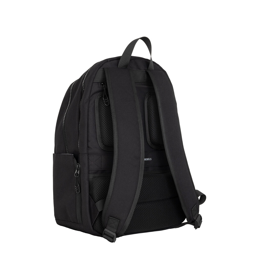 New Rebels New Rebels Valor Hartley Rugtas 14 Inch Laptop Rugzak Schooltas 900D Polyester 30 x 25 x 45 cm Zwart