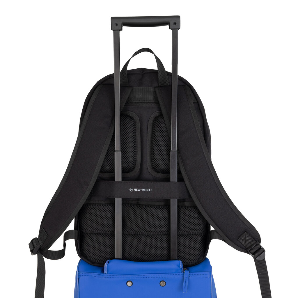New Rebels New Rebels Valor Hartley Rugtas 14 Inch Laptop Rugzak Schooltas 900D Polyester 30 x 25 x 45 cm Zwart