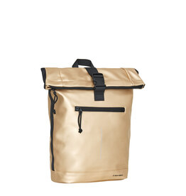 New Rebels New Rebels Mart New York Metallic Goud 21L Rugzak Rolltop Waterafstotend Laptop 15.6"