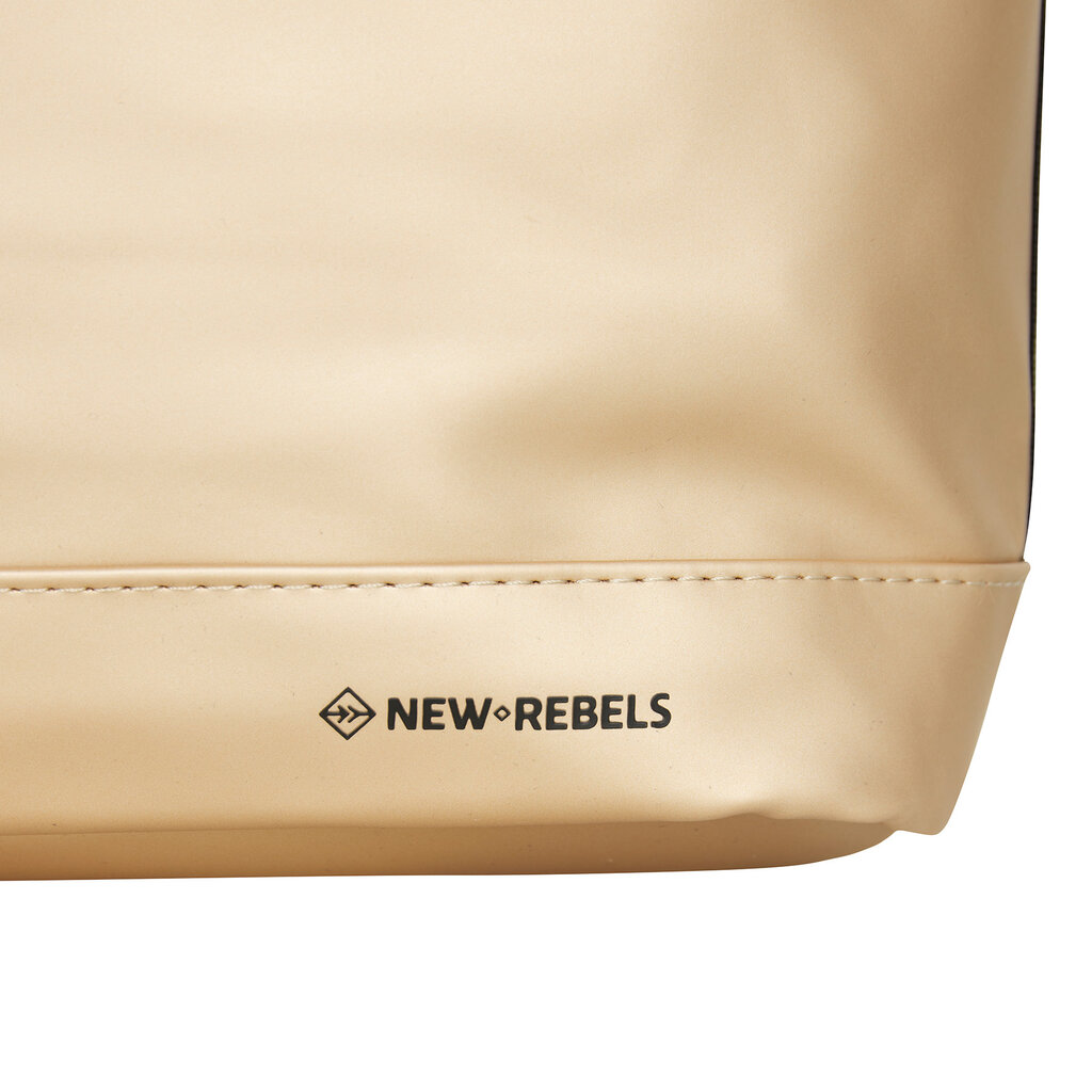 New Rebels New Rebels Mart New York Metallic Gold 21L Backpack Rolltop Water Repellent Laptop 15.6"