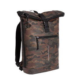 New Rebels New Rebels Mart New York Camouflage Groen 21L Rugtas Rolltop Waterafstotend Laptop 15.6"