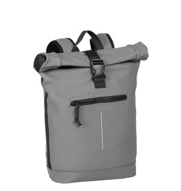 New Rebels New Rebels Mart New York Antraciet 21L Rugzak Rolltop Waterafstotend Laptop 15.6"