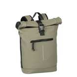New Rebels New Rebels Mart New York Taupe 21L Backpack Rolltop Water Repellent Laptop 15.6"