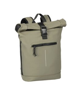 New Rebels New Rebels Mart New York Taupe 21L Backpack Rolltop Water Repellent Laptop 15.6"