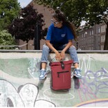 New Rebels New Rebels Mart New York Burgundy 21L Rucksack Rolltop Wasserabweisend Laptop 15.6"