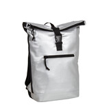 New Rebels New Rebels Mart New York Metallic Silver 21L Backpack Rolltop Water Repellent Laptop 15.6"