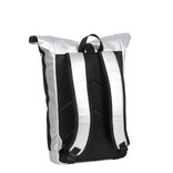 New Rebels New Rebels Mart New York Metallic Silver 21L Backpack Rolltop Water Repellent Laptop 15.6"