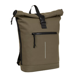 New Rebels New Rebels Mart New York Olive Grün 21L Rucksack Rolltop Wasserabweisend Laptop 15.6"