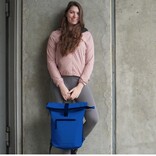 New Rebels New Rebels Mart New York Cobalt Blue 21L Backpack Rolltop Water Repellent Laptop 15.6"