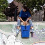 New Rebels New Rebels Mart New York Cobalt Blue 21L Backpack Rolltop Water Repellent Laptop 15.6"